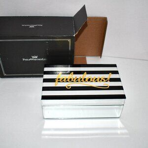 Philip Whitney LTD Mirror Striped Box "Fabulous!" #29597 NIB Details:  Mirror Bo
